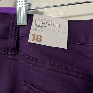 NWT Lane Bryant Super Stretch Signature Fit Skinny jeans